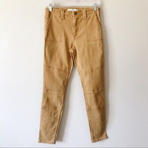 Hollister High Rise Super Skinny Moto Pants Tan 3R